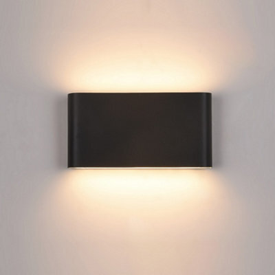 Luminosa Lighting Luminosa Modern Led Outdoor Wall Lamp Black, Warm White 3000K 720Lm, Ip44 - image 1