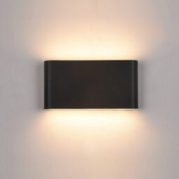 Luminosa Lighting Luminosa Modern Led Outdoor Wall Lamp Black, Warm White 3000K 720Lm, Ip44 - thumbnail 1