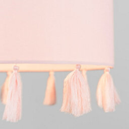 Valuelights Vivian Modern Pink Drum Tassel Living Room Bedroom Hallway Ceiling Light Shade (D)30Cm - thumbnail 2