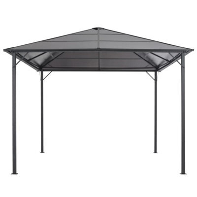 Berkfield Classic Gazebo With Roof Aluminium 3X3 M Black - image 1