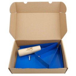 Stainless Steel Mortar Holder With Wooden Handle Powder Coated For Masonry And Finishing Work Toolty Diy - thumbnail 3