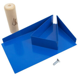 Stainless Steel Mortar Holder With Wooden Handle Powder Coated For Masonry And Finishing Work Toolty Diy - thumbnail 4