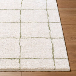 Livabliss Tivoli-Washable Cream Green Modern High Pile Living Dining Bedroom Rug 160 X 213 Cm Easy Care, Non Shedding - thumbnail 5