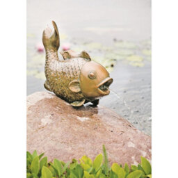 Certikin Water Spitter 43Cm Big Fish Statue For Ponds Weather & Frost Proof - thumbnail 2