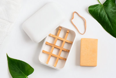 Soap Dish With Lid, Travel Soap Case With Bamboo Drainage, Leakproof Soap Box Container Holder, Plastic Draining Soap Dishes - image 1