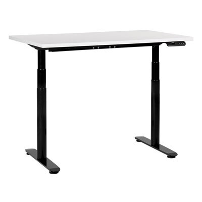 Beliani Electric Adjustable Standing Desk Destinas White/ Black 120 Cm 72 Cm - image 1