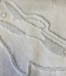 Dolphin Anti-Slip Bath Mat And Pedestal Mat 2 Piece Set - Cream - thumbnail 2