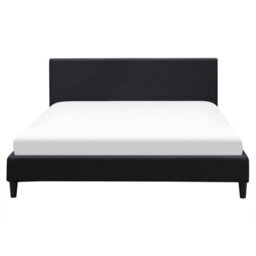 Beliani Bed Fabric Fitou 160 X 200 Cm (Eu King Size) Black - thumbnail 5
