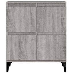 Berkfield Sideboards 2 Pcs Grey Sonoma 60X35X70 Cm Engineered Wood - thumbnail 8