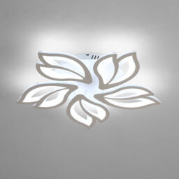 Pheashine White Led Ceiling Light 65W 6000Lm Modern Chandelier 6500K Cool White - thumbnail 1