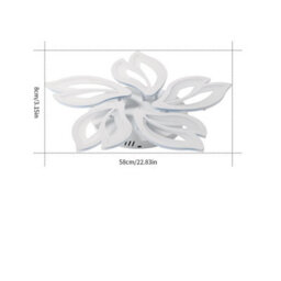 Pheashine White Led Ceiling Light 65W 6000Lm Modern Chandelier 6500K Cool White - thumbnail 4