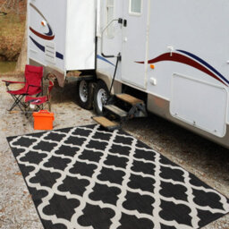 The Rugs Ecology Collection Outdoor Rugs In Black  400Bl - thumbnail 8