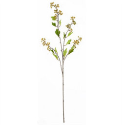 Leaf Pack Of 6 X 90Cm Artificial Yellow Berry Stem - thumbnail 5
