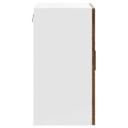 Berkfield Kitchen Wall Cabinet With Glass Door Porto Smoked Oak - thumbnail 8