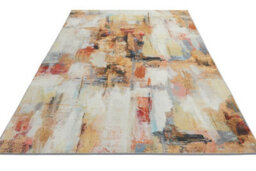 Beige Multicolour Abstract Polyester Soft Bedroom, Livingroom Rug - 200Cm X 290Cm - thumbnail 3