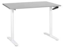 Beliani Manual Adjustable Standing Desk Destinas Grey/ White 120 Cm 72 Cm - thumbnail 2