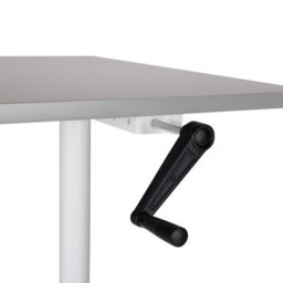 Beliani Manual Adjustable Standing Desk Destinas Grey/ White 120 Cm 72 Cm - thumbnail 6