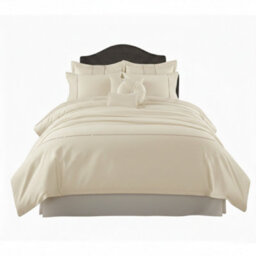 Luxury Embroidered Duvet Cover Set Bedding With Matching Accessories Cream - thumbnail 2