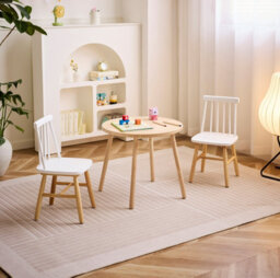 Nordlys Set Of 2 Solid Wood Kids Chairs In White - thumbnail 3
