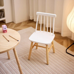 Nordlys Set Of 2 Solid Wood Kids Chairs In White - thumbnail 4
