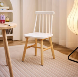 Nordlys Set Of 2 Solid Wood Kids Chairs In White - thumbnail 5