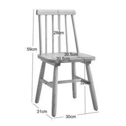Nordlys Set Of 2 Solid Wood Kids Chairs In White - thumbnail 6