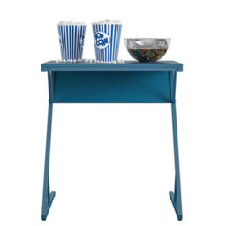 Novogratz Regal Accent Table Laptop Desk In Metal Blue - thumbnail 3