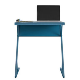 Novogratz Regal Accent Table Laptop Desk In Metal Blue - thumbnail 2