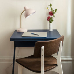 Alphason Dorel Home Regal Accent Table Laptop Desk In Metal Blue - thumbnail 9