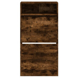 Walplus Shoe Cabinet Smoked Oak 60X34X116 Engineered Wood - thumbnail 5