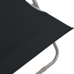 Berkfield Folding Beach Chairs 2 Pcs Steel And Oxford Fabric Black - thumbnail 8