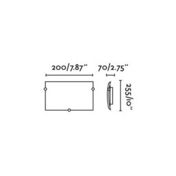 Luminosa Lighting Luminosa Diula 1 Light Indoor Glass Wall Light Matt Nickel, E27 - thumbnail 2