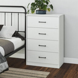 Dorel Brez Build Pearce 4 Drawer Dresser White - thumbnail 2