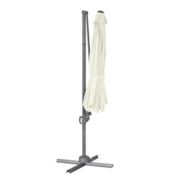 Dellonda 3M Cantilever Parasol With 360 Rotation, Tilt And Cover Cream - Dg268 - thumbnail 6