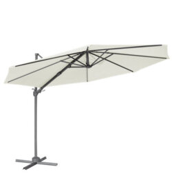 Dellonda 3M Cantilever Parasol With 360 Rotation, Tilt And Cover Cream - Dg268 - thumbnail 7