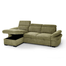 Furnishings For Less UK Blake Universal Corner 4 Seater Fabric Sofa Bed Green - thumbnail 2