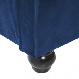 Beliani Bed Velvet Avallon 160 X 200 Cm (Eu King Size) Navy Blue - thumbnail 8