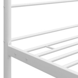 Vidaxl Bed Frame With Canopy Without Mattress White 140X200 Cm Metal - thumbnail 7