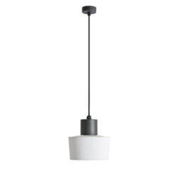 Luminosa Lighting Luminosa Muffin Outdoor Pendant Ceiling Light Dark Grey 1X E27 Ip44 - thumbnail 1