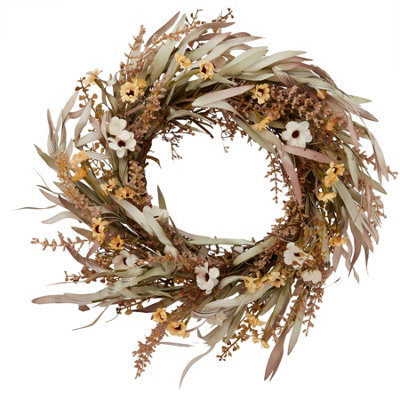 Hill Interiors Amelie Wreath Cream/green/caramel (One Size)