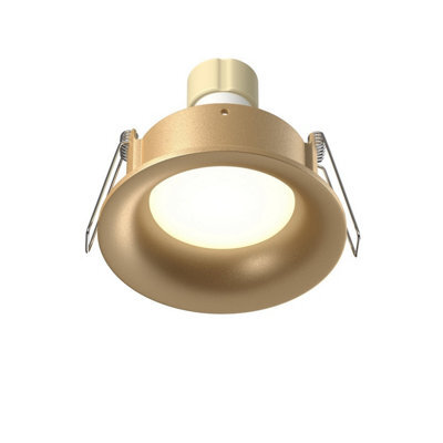 Luminosa Lighting Luminosa Slim Outdoor Recessed Downlight Matte Gold Ip65 1Xgu10 - image 1
