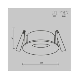 Luminosa Lighting Luminosa Slim Outdoor Recessed Downlight Matte Gold Ip65 1Xgu10 - thumbnail 2