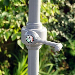 2M Garden Crank & Tilt Cream Parasol - thumbnail 2