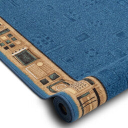 RugsX Runner Anti-Slip Jena Blue 100Cm  100X840 Cm - thumbnail 2