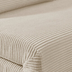 Furniturebox Uk Bobby Cream Jumbo Corduroy Single Folding Sofa Bed Chair - thumbnail 4