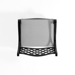 Breeins Set Of 2 Black Vintage And Elegant Cast Aluminium Chairs With Seat Cushions Located In Garden Patio And Balcony - thumbnail 4