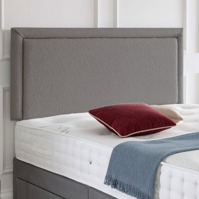 Urban Textures Ottoman Bed Porto End Lift: Boucle Grey - image 1