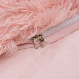 Darphe Light Pink 3Pcs Super King Side Faux Mink Fleece Bedding Duvet Cover With 2 Pillowcases - thumbnail 7