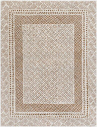 Livabliss Freud-Modern Ivory Brown High Pile Living Dining Bedroom Rug 160 X 213 Cm Easy Care, Non Shedding - thumbnail 1