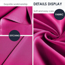 Ameha Bedding Pillowcase-Plain Dyed Hot Pink Breathable Envelope Durable Pillow Cover 2 Pair (50 X 75 Cm) Pillow Covers - thumbnail 3
